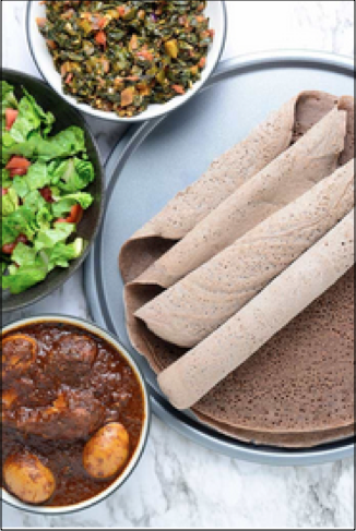 Injeera, spécialité cuisine éthiopienne